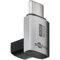 Goobay USB-C Adapter 240W 40 Gbit Verlängerung 90° rotiert,