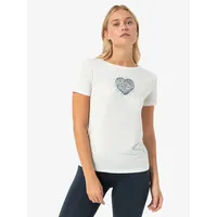 Super.natural W BIO J Heartwood Tee fresh white/blueberry (Z91)
