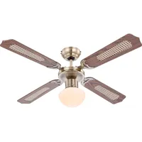 GLOBO Deckenventilator mit Zugschalter Ventilatorlampe Decke 3 Stufen Ventilator