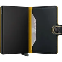 Secrid Miniwallet Matte Portemonnaie schwarz & ochre