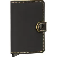 Secrid Miniwallet Matte Portemonnaie schwarz & ochre