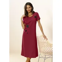 VIVANCE DREAMS Damen Nachthemd rot-schwarz Gr.44/46