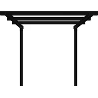 Plus Cubic Doppelpergola 1 Modul Verlängerung