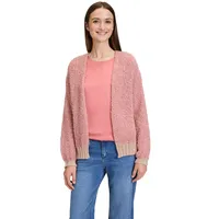 Cartoon Damen Strick-Cardigan mit V-Ausschnitt Pink/Rosa,44 - 44