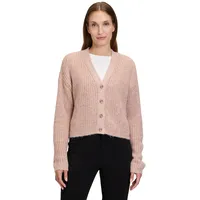 Cartoon Strick-Cardigan mit V-Ausschnitt Pink/Rosa,44 | 44