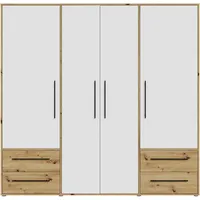 Forte Drehtürenschrank Mokkaris 205,9 x 200,1 x 58,8 cm