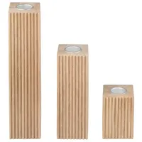BLOMUS Kerzenhalter 3er Set DREVA | Farbe Oak |