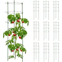 Relaxdays Rankhilfe 10er Set, & Kunststoff, 90 cm hoch,