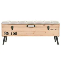 VidaXL Sitzbank mit Stauraum 110 cm Massivholz Tanne