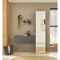 INOSIGN GIRON/CiTY Garderobenschrank 150 x 30 x 200 grau