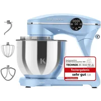 Klamer Küchenmaschine 1800W, Knetmaschine mit 6 Liter Edelstahl Schüssel,