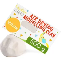 Creative Deco 500g Weiß Modelliermasse Lufttrocknend Lufttrocknender Ton Knete