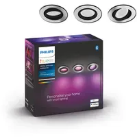 Philips Centura 3er Pack rund Aluminium