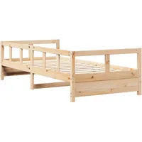 VidaXL Tagesbett Natur 80x200 cm Massivholz Kiefer