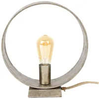 KAWOLA Tischleuchte MESSINA Tischlampe Antike Nickel grau