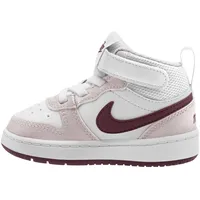 Nike Court Borough Mid 2 Baby-Sneaker 118 white/burgundy crush-platinum