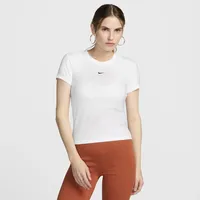 Nike Sportswear Chill Knit Damen-T-Shirt - Weiß, XL