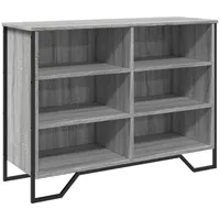VidaXL Sideboard Grau Sonoma 101x35,5x74,5 cm Holzwerkstoff