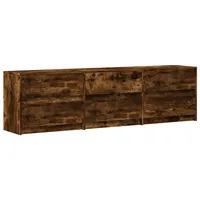 VidaXL TV-Schrank mit LED-Beleuchtung Räuchereiche 180x34x50 cm