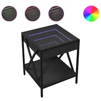 VidaXL Nachttisch Schwarz 40x40x49 cm