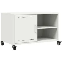 VidaXL TV-Schrank Weiß 68x39x43,5 cm Stahl