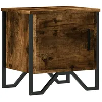 VidaXL Nachttisch Räuchereiche 40x30x40 cm Holzwerkstoff