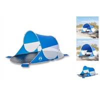 VidaXL Strandzelt 2 Personen Azurblau Pop-Up Wasserdicht