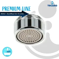Tecuro PREMIUM Mischdüse Strahlregler M24x1 AG, Durchflussklasse A: 13,5
