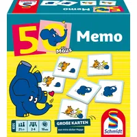 Schmidt Spiele Die Maus, Elefanten-Memo, 50. Jubiläum