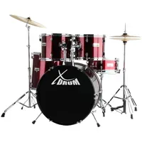 XDrum Semi 22" Standard Schlagzeug Lipstick Red inkl. Schule