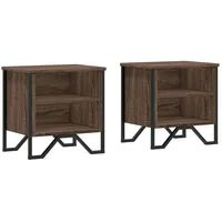 VidaXL Nachttische 2 Stk. Eichen-Optik 40x30x40 cm Holzwerkstoff