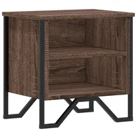 VidaXL Nachttisch Braun Eichen-Optik 40x30x40 cm Holzwerkstoff