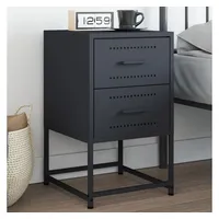 VidaXL Nachttisch Anthrazit 36x39x60,5 cm Stahl
