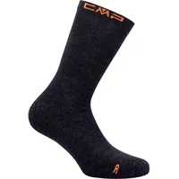 CMP Hiking Wool Sock Mid, Carbon Mel., 46/48