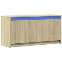 VidaXL TV-Schrank mit LED-Beleuchtung Sonoma-Eiche 100x34x50 cm