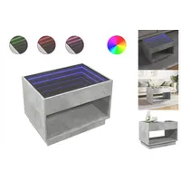 VidaXL Couchtisch mit Infinity-LED Betongrau 70x50x50 cm - Grau