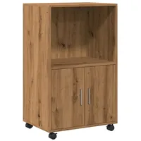 VidaXL Rollschrank Artisan-Eiche 55x40x91 cm Holzwerkstoff
