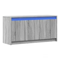 VidaXL TV-Schrank mit LED-Beleuchtung Grau Sonoma 100x34x50 cm