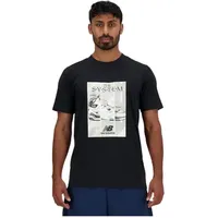 New Balance Poster Kurzarm-T-Shirt Black XL