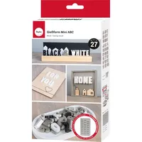 Rayher Mini ABC Silikon Gießform 14,5 x 26 x