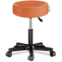 CASARIA Rollhocker Höhenverstellbar 10cm Polsterung 46-60cm Sitzhöhe 360° Drehbar
