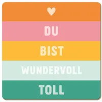 Grafik-Werkstatt Grafik Werkstatt lustiger Untersetzer aus Kork | Du