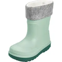 Playshoes Regenstiefel mit Futter (Herausnehmbar) Unisex Kinder Gummistiefel, Grün