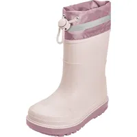 Playshoes Regenstiefel Unisex Kinder Gummistiefel, Rosa Stulpe, 24 EU
