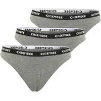 Chiemsee String unifarben grau L 3er Pack