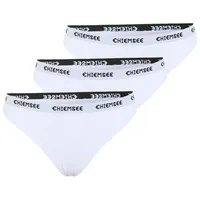 Chiemsee String im Dreierpack und Label-Look weiß M