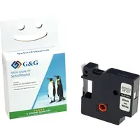 G&G Schriftband kompatibel zu Dymo D1/ 40913/ S0720680 schwarz