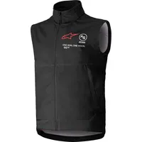 Alpinestars Techstar Softshell Motocross Weste, schwarz, Größe M für