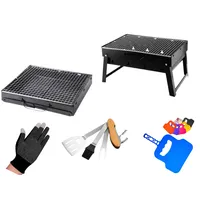 Toolbrothers Outdoor tragbarer Holzkohle Grill Set für Camping werkzeuglose
