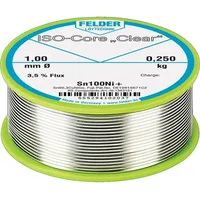 Felder Lötdraht ISO-Core® Clear 1,5 mm Sn100Ni+